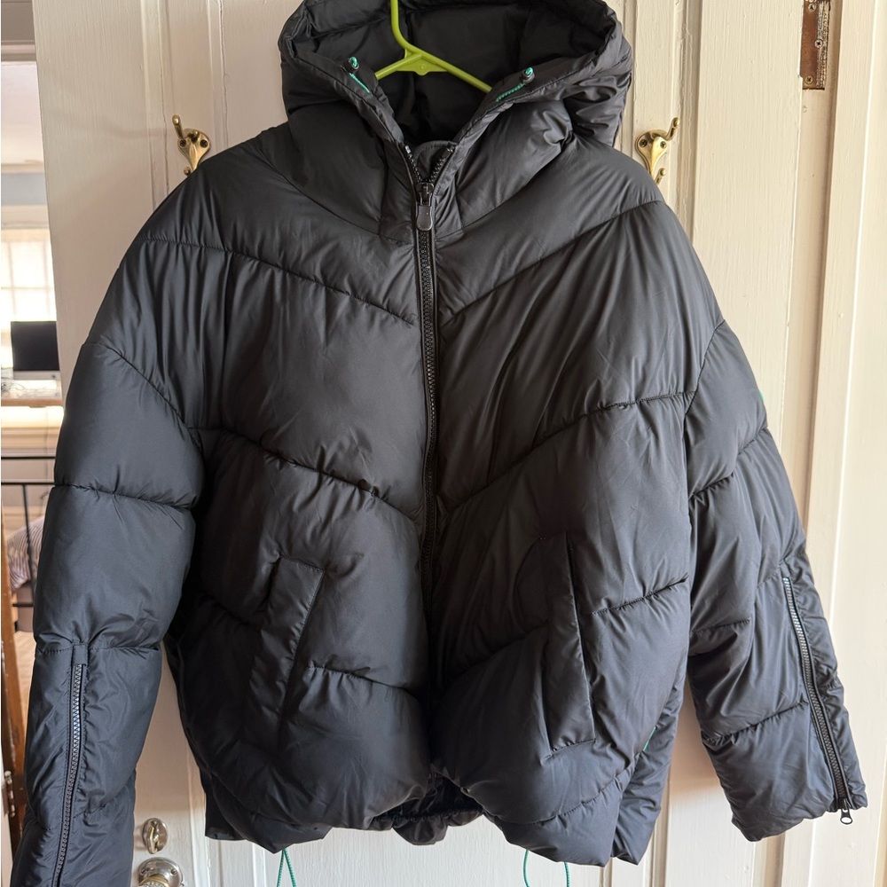 SAVE THE DUCK Janeth Puffer Jacket, size 3/L black